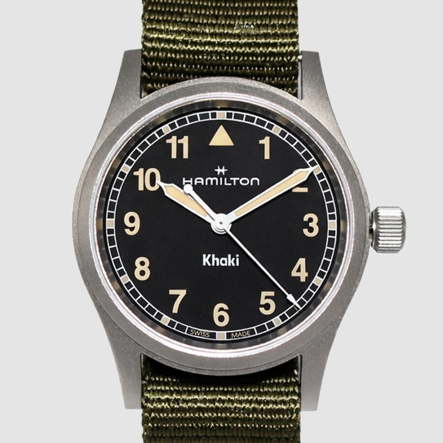 HAMILTON ハミルトン H69301930 33mm ブラック カーキフィールド クォーツ  メンズ レディース　腕時計 [並行輸入]の画像