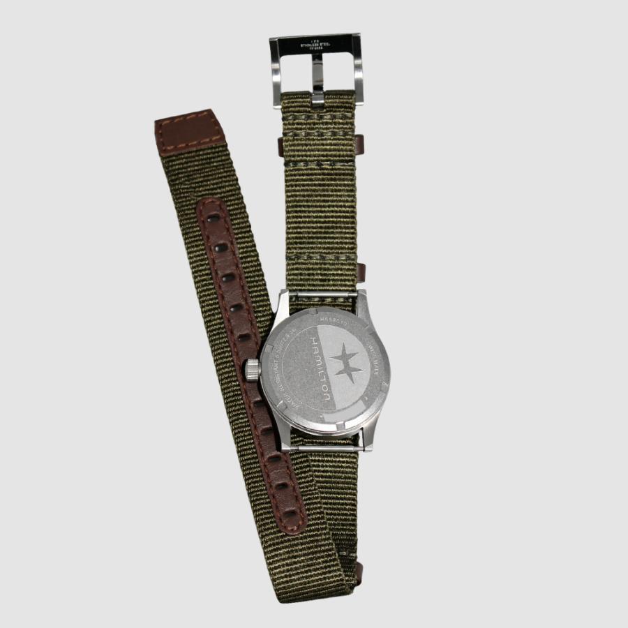 HAMILTON ハミルトン H69301930 33mm ブラック カーキフィールド クォーツ  メンズ レディース　腕時計 [並行輸入]の画像
