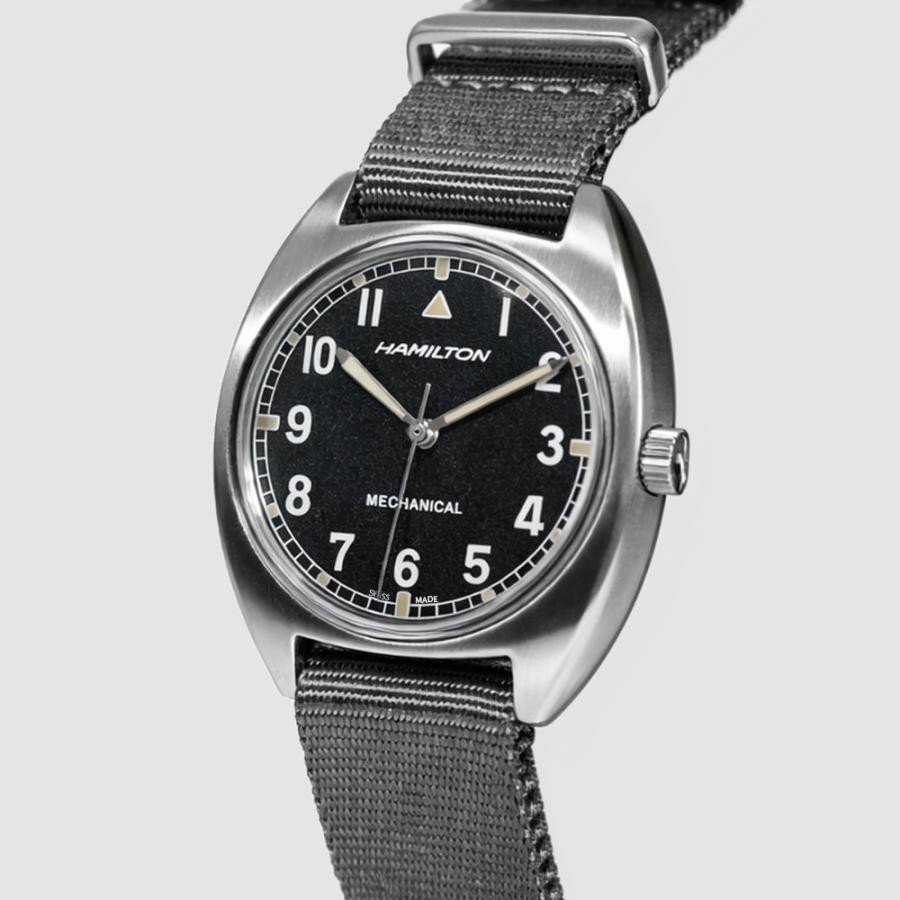 HAMILTON ハミルトン H76419931 36mm カーキ ブラック アビエーション パイロット パイオニア メカニカル メンズ レディース 腕時計 パワーリザーブ [並行輸入]の画像