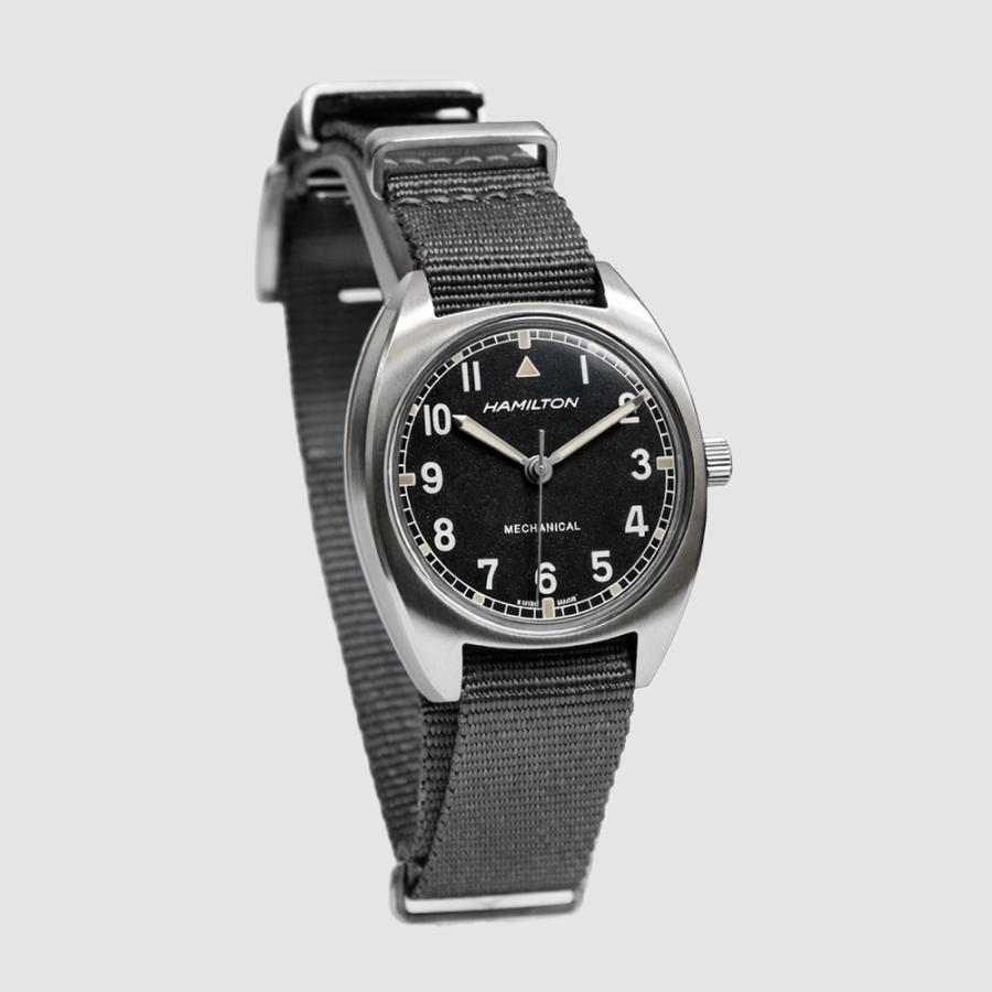 HAMILTON ハミルトン H76419931 36mm カーキ ブラック アビエーション パイロット パイオニア メカニカル メンズ レディース 腕時計 パワーリザーブ [並行輸入]の画像