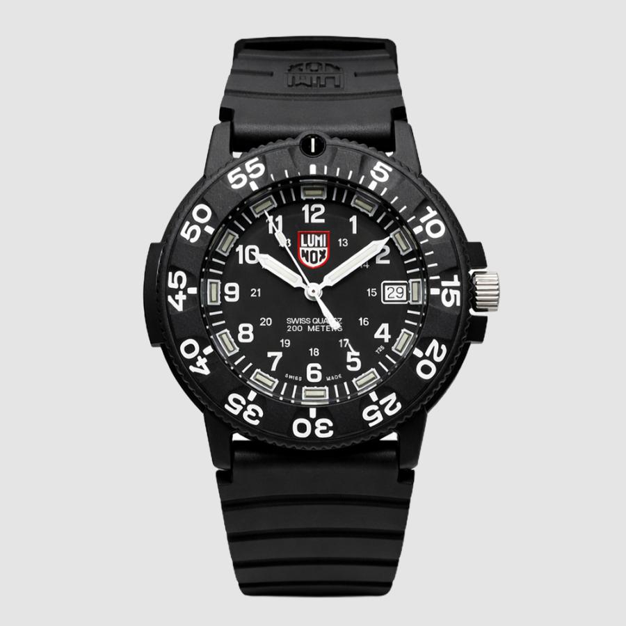 LUMINOX ルミノックス XS.3001.F(Ref.3001.F) 43mm ネイビーシールズ ブラック メンズ 腕時計 200m防水 20気圧 超軽量 カーボン LLT クォーツ [並行輸入]の画像