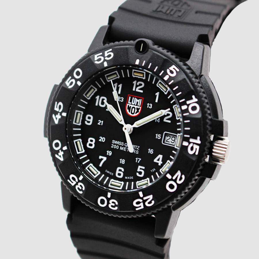 LUMINOX ルミノックス XS.3001.F(Ref.3001.F) 43mm ネイビーシールズ ブラック メンズ 腕時計 200m防水 20気圧 超軽量 カーボン LLT クォーツ [並行輸入]の画像