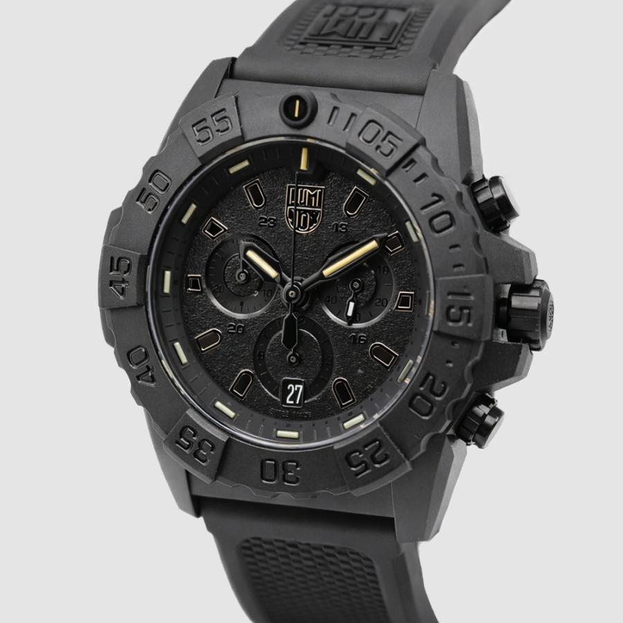 LUMINOX ルミノックス XS.3581.BO(Ref.3581.BO) 45mm ネイビーシールズ ブラック メンズ 腕時計 200m防水 クォーツ クロノグラフ 超軽量 [並行輸入]の画像