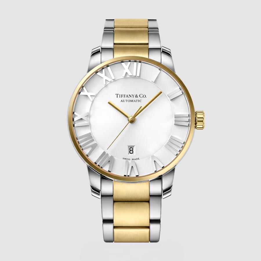 Tiffany&Co. ティファニー Z1810.68.15A21A00A 41mm シルバー イエローゴールド メンズ 腕時計 自動巻き 機械式 18K [並行輸入]の画像