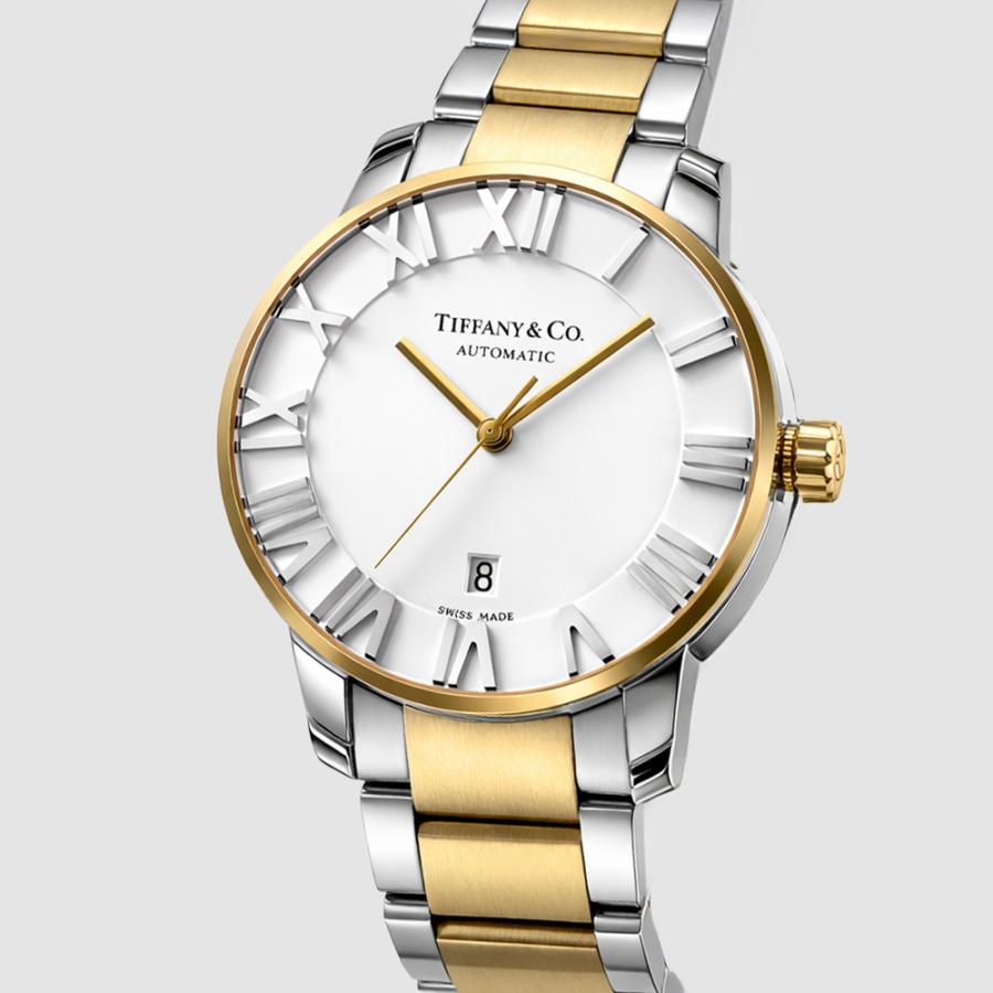 Tiffany&Co. ティファニー Z1810.68.15A21A00A 41mm シルバー イエローゴールド メンズ 腕時計 自動巻き 機械式 18K [並行輸入]の画像