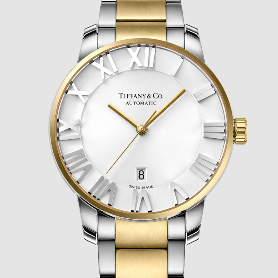 Tiffany&Co. ティファニー Z1810.68.15A21A00A 41mm シルバー イエローゴールド メンズ 腕時計 自動巻き 機械式 18K [並行輸入]の画像