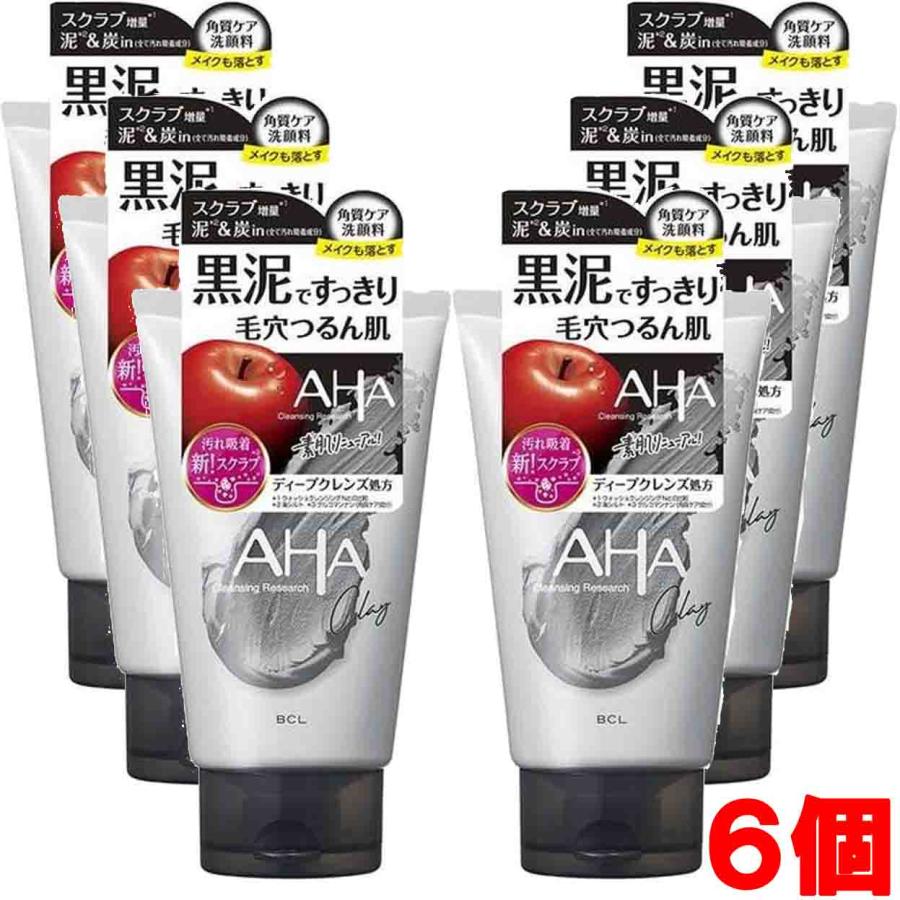 BCL 【6個】AHA クレンジングリサーチ ウォッシュクレンジング BLACK+ 
