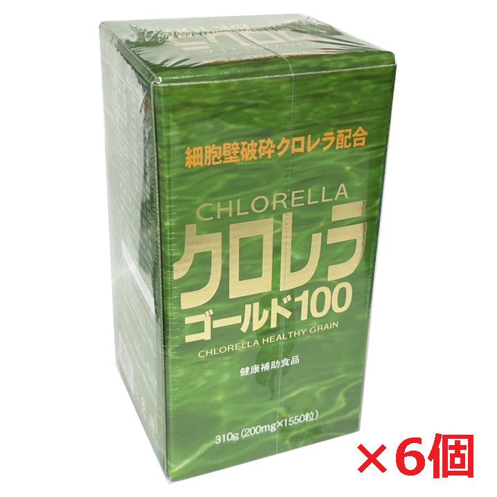 ユウキ製薬（ユウキセイヤク） クロレラゴールド100 (約1,550粒)×6個 
