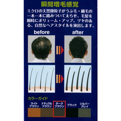 PINOLE（ピノーレ） 【ダークブラウン】【3本セット】細毛・薄毛を