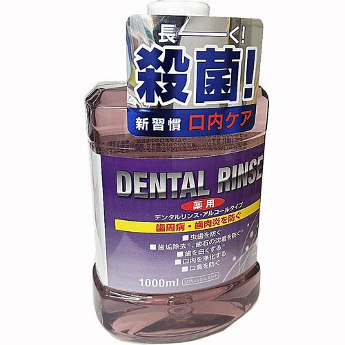 紫】【医薬部外品】薬用デンタルリンス リフレッシュミント 1000mL