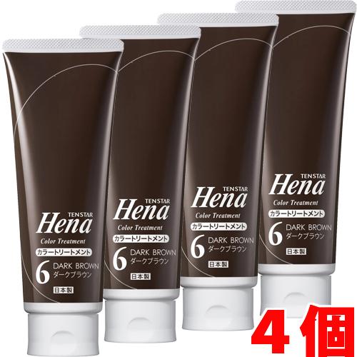 ダークブラウン 400g 2個 4個】【ダークブラウン】テンスターHena カラートリートメント 250g×4