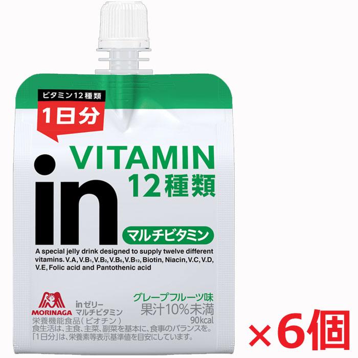 ウイダーｉｎゼリー　マルチビタミン180g×6個(ウィダーインゼリー）｜koyama-p