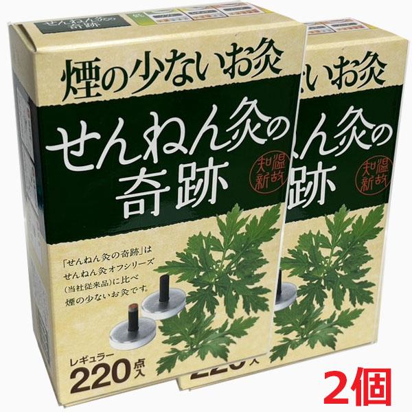 ⭐︎せんねん灸の奇跡 レギュラー 220点入　2個⭐︎ せんねん灸の奇跡 レギュラー 220点入×2個【コンパクト発送