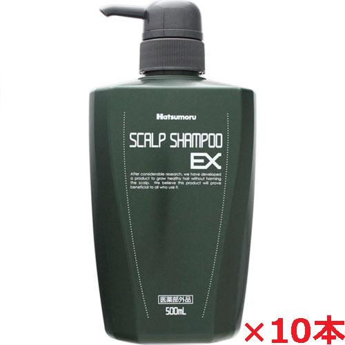 【10本セット】【医薬部外品】ハツモール薬用スカルプシャンプー ＥＸ 500ml×10本