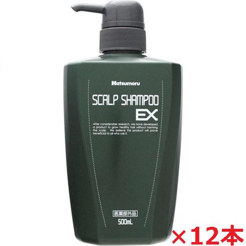【12本セット】【医薬部外品】ハツモール薬用スカルプシャンプー ＥＸ 500ml×12本
