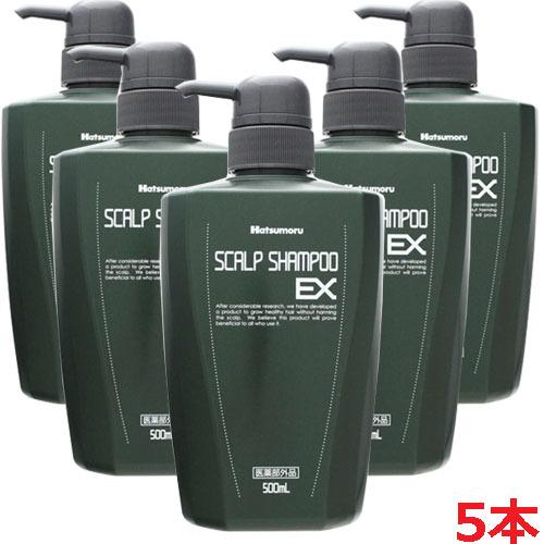 【5本セット】【医薬部外品】ハツモール薬用スカルプシャンプー ＥＸ 500ml×5本
