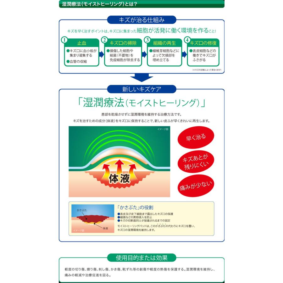 白十字 【メール便発送】FCモイストヒーリングパッド L お徳用7枚入