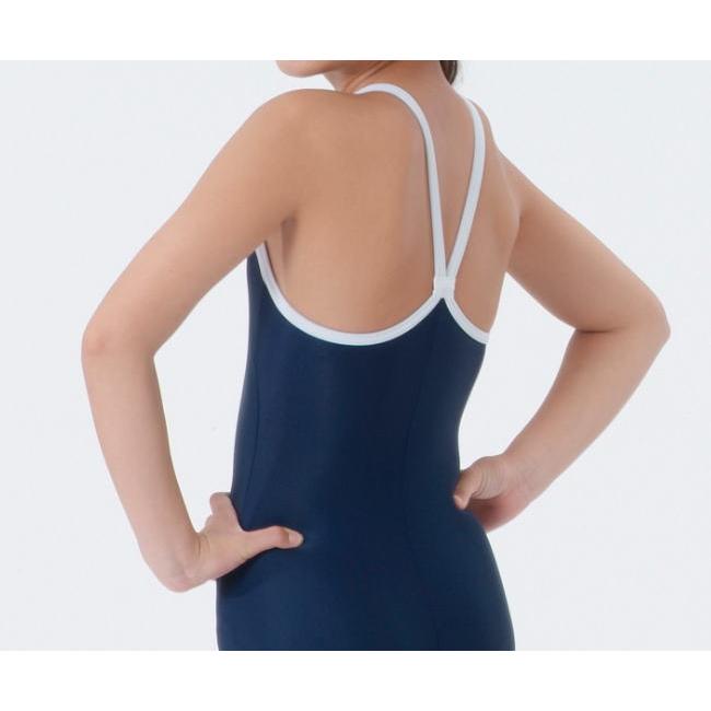 FOOTMARK（フットマーク） ツーウェイ水着 白パイピング 3L・4Lサイズ 女子 スクール水着 水泳用品 : スクールショップコヤマ