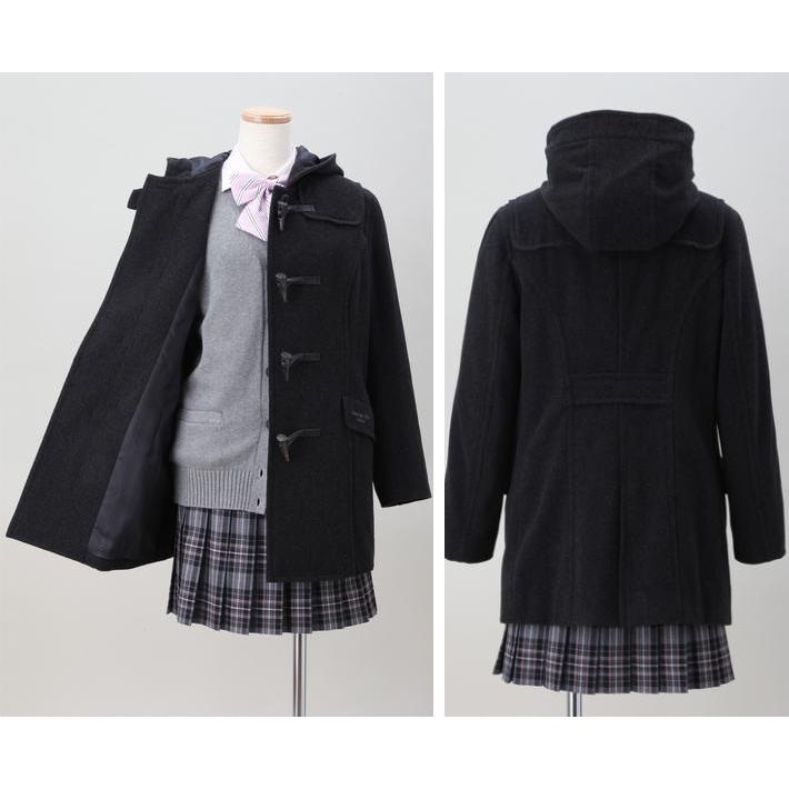 美品】オリーブ・デ・オリーブ ダークグレー ダッフルコート