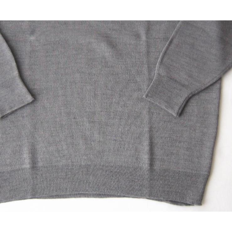 メンズ日本製Vネックセーター ウール混 無地 丸洗いOK 毛玉防止