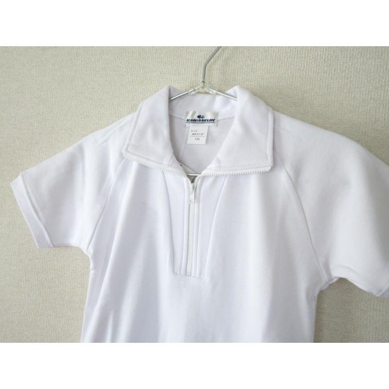 半袖トレーニングシャツ ファスナー付き S・M・L 衿付き チャック