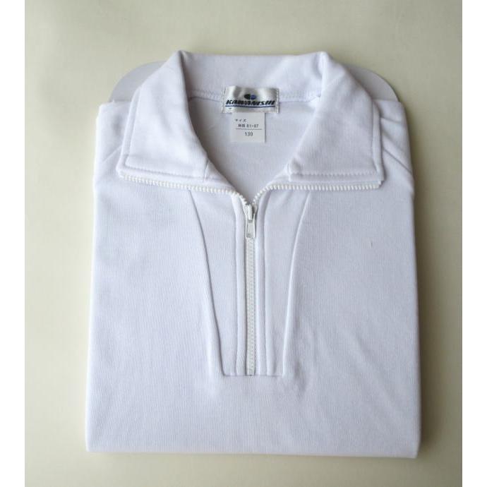 半袖トレーニングシャツ ファスナー付き S・M・L 衿付き チャック