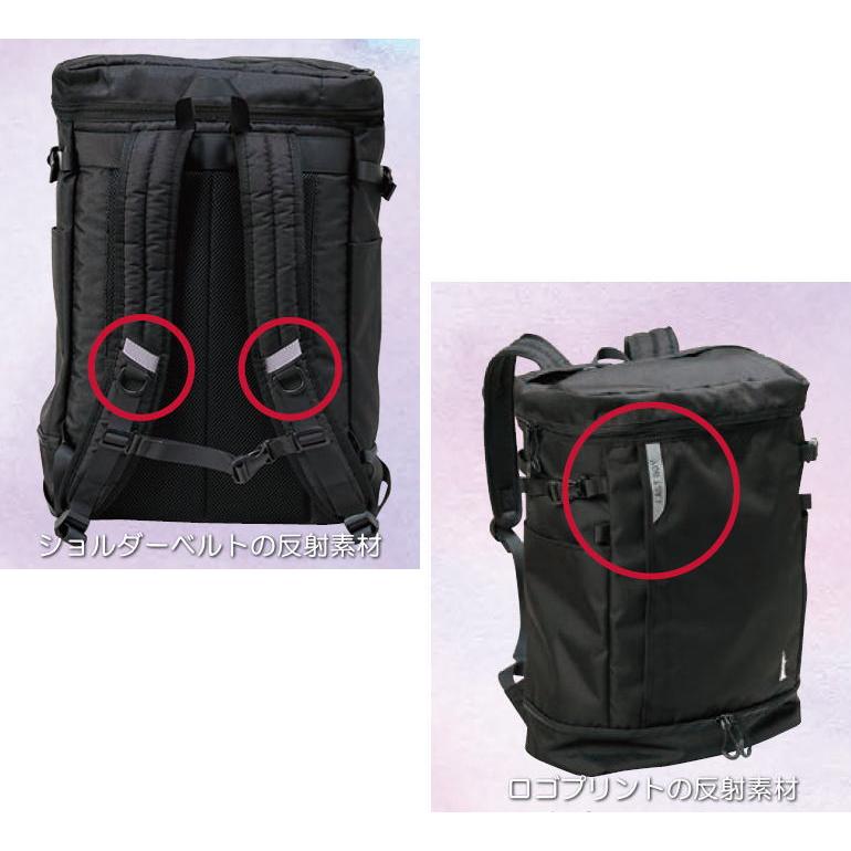 EASTBOY イーストボーイ スクールバッグ リュック 通学リュック スクエアパック 2層式セパレートタイプ 32L スクールリュック デイパック デイバッグ ブラック_3