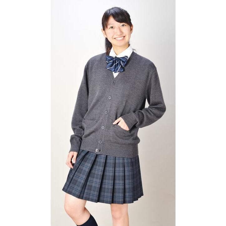 男女兼用　スクールカーディガン　ウール混　黒　紺　チャコールグレー　スクールニット　SCHOOL scene　スクールシーン/学生/制服｜koyama｜02