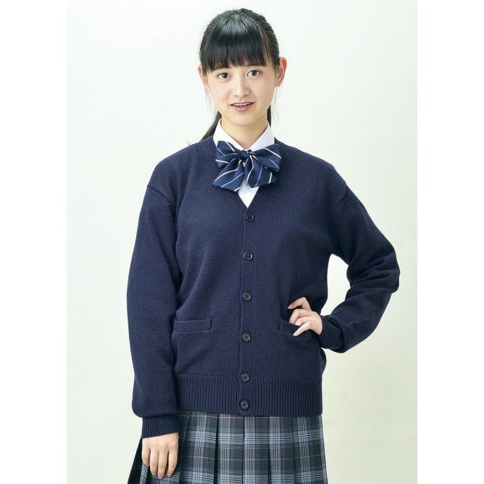 男女兼用　スクールカーディガン　ウール混　黒　紺　チャコールグレー　スクールニット　SCHOOL scene　スクールシーン/学生/制服｜koyama｜03