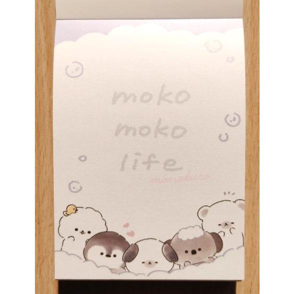 ①選べる4点666円☆カミオジャパン/クラックス ミニメモ!! sanrio 2023年2月・クラックス ミニメモ (もこもこライフ・モノクロ