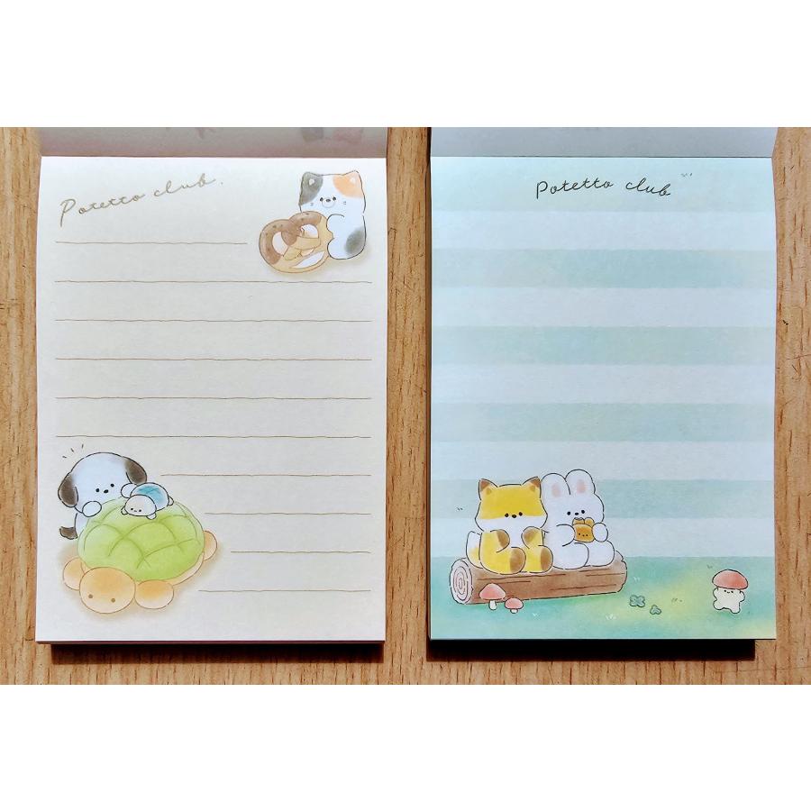 ①選べる4点666円☆カミオジャパン/クラックス ミニメモ!! CRUX 2024年10月・クラックス ミニメモ2柄セット (ぽてっと