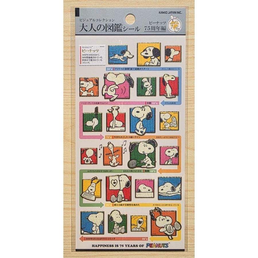 SNOOPY（スヌーピー） 2026年6月・カミオジャパン 大人の図鑑シール