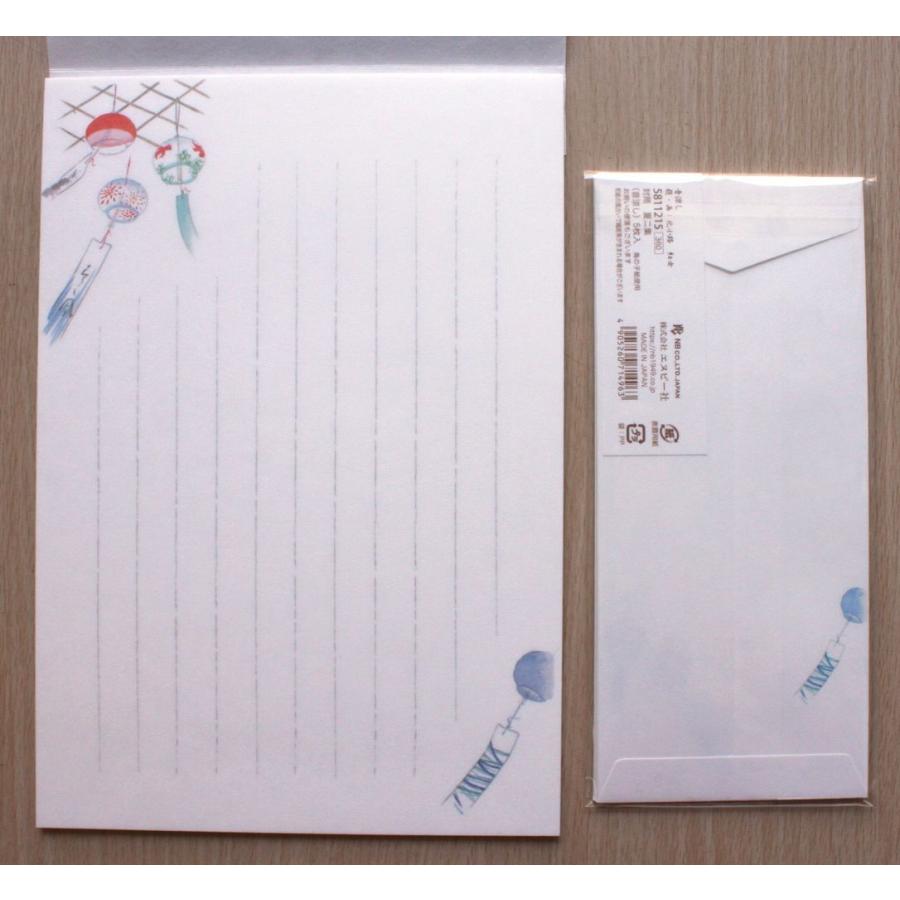 2022年5月 エヌビー社 越前産 鳥の子紙 便箋・封筒セット《音涼し