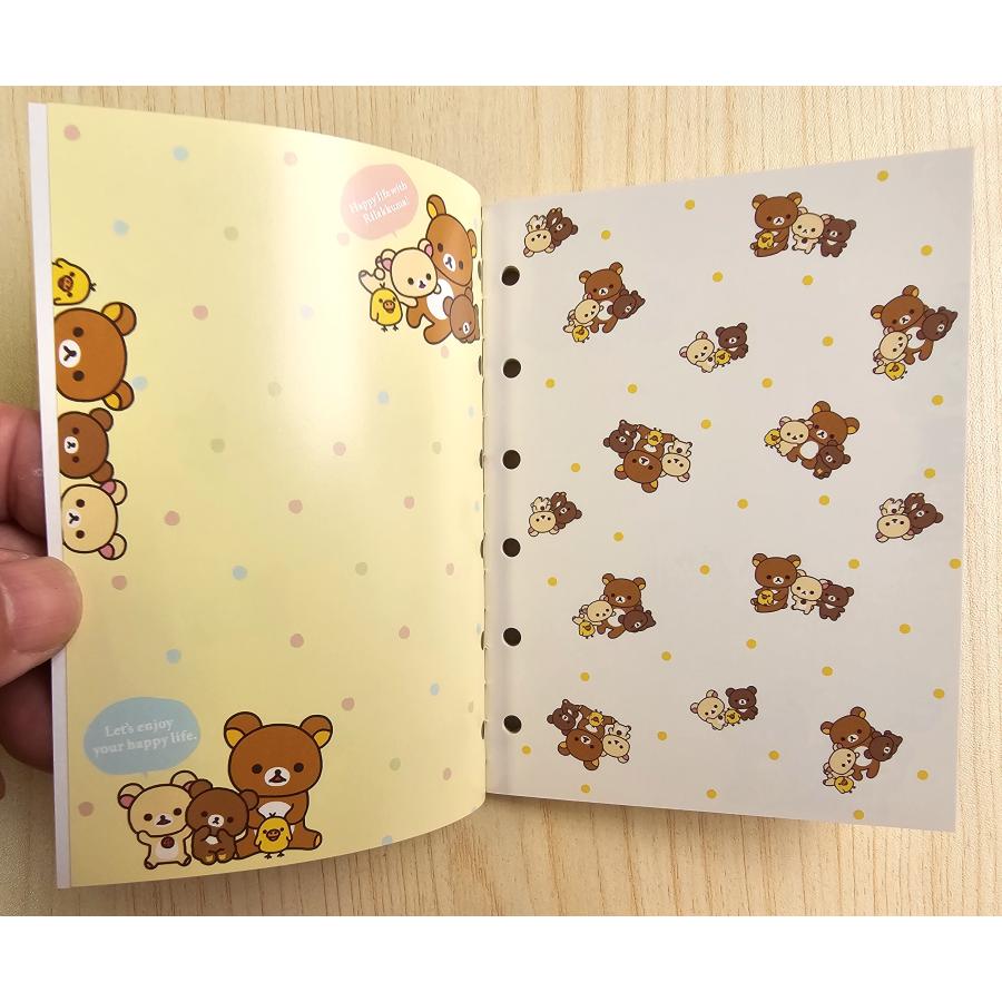 リラックマ 2025年9月・リラックマ 6穴シールノート (ハッピーライフ