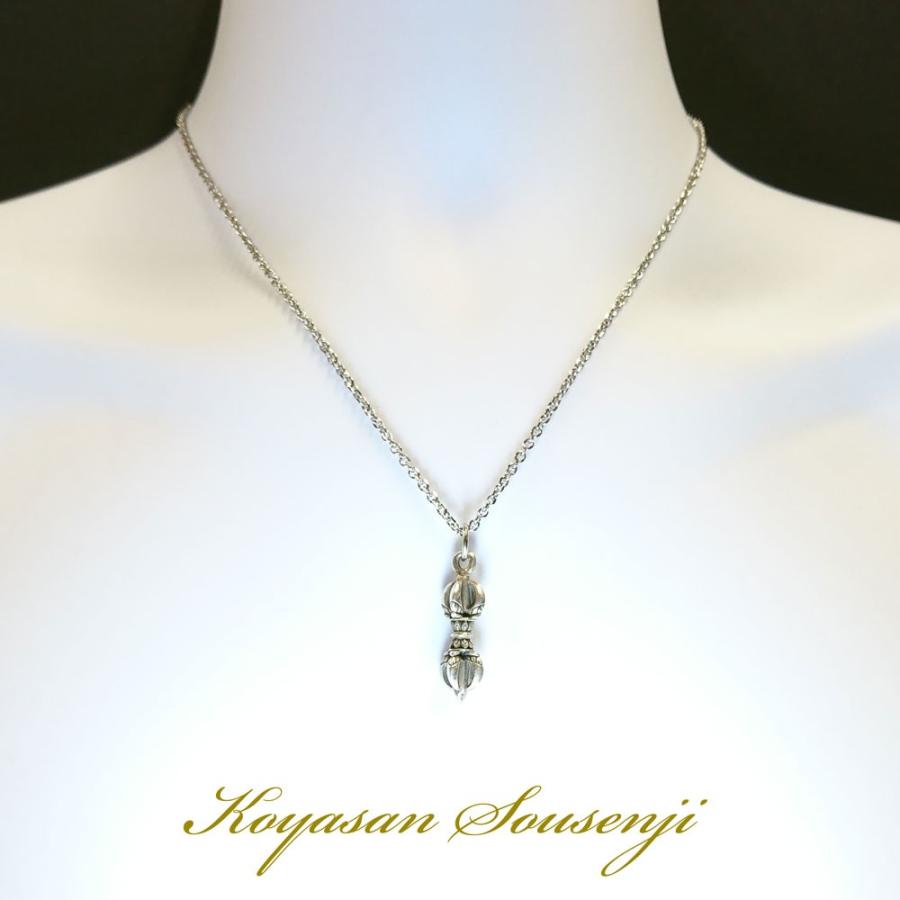シルバーアクセサリー ネックレス 五鈷杵 御守sm-013zs : 高野山 宗泉