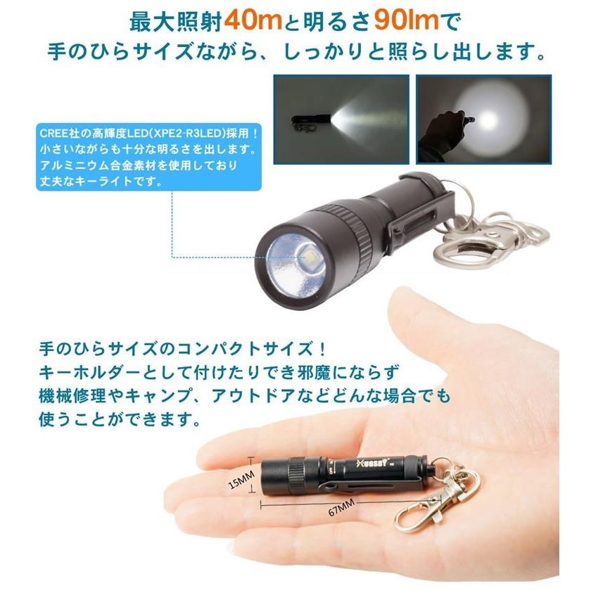 小型 LED ライト コンパクト フラッシュ 手のひら サイズ 防水 軽量