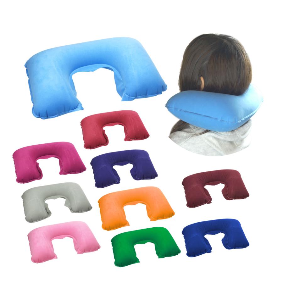 ネックピロー 首枕 まくら U型 空気枕 アイマスク 耳栓 エアー 旅行 ドライブ 軽量 ピロー トラベルグッズ 枕 飛行機 初売り