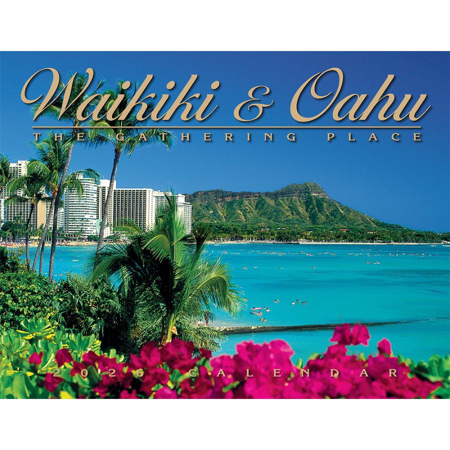 ABCストア 2026 令和8年 ハワイ カレンダー ハワイの風景 ハワイ直輸入