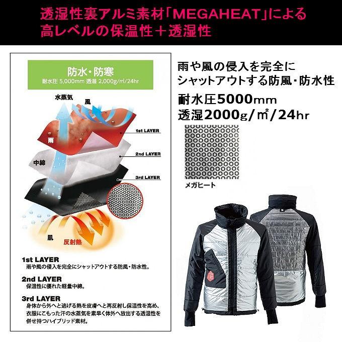 藤和 TSデザイン TSDESIGN 18246 メガヒートES 防水防寒ジャケット