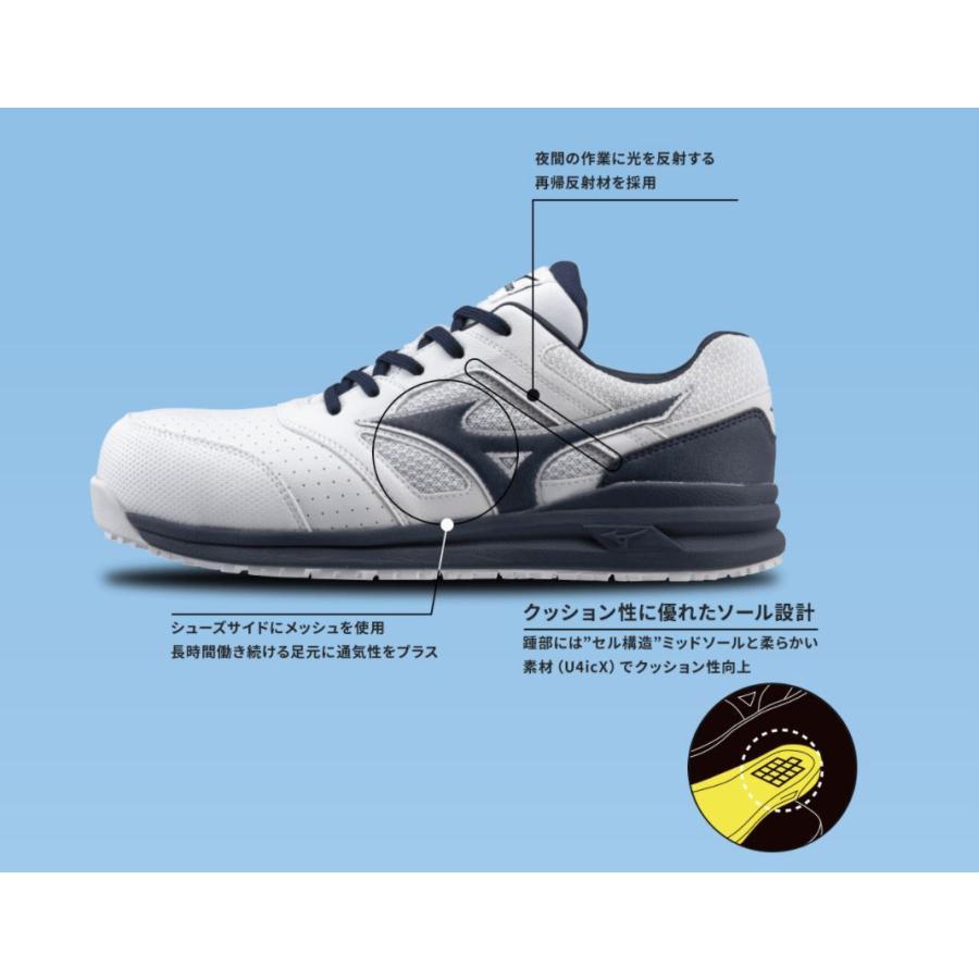 未使用　ミズノ 安全靴 F1GA2100 ミズノ] F1GA2100 オールマイティLSⅡ11L