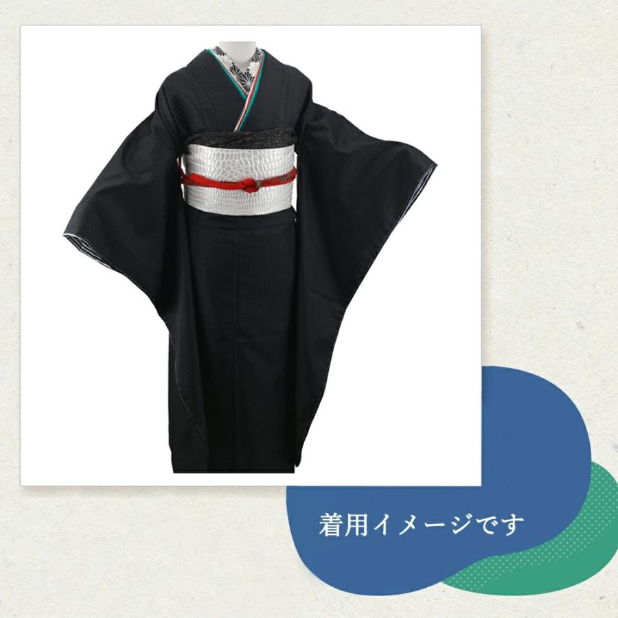 振袖 モノトーン 千鳥格子柄 着物・袋帯 2点セット Lサイズ 振袖 モノトーン 千鳥格子柄 着物・袋帯 2点セット Lサイズ
