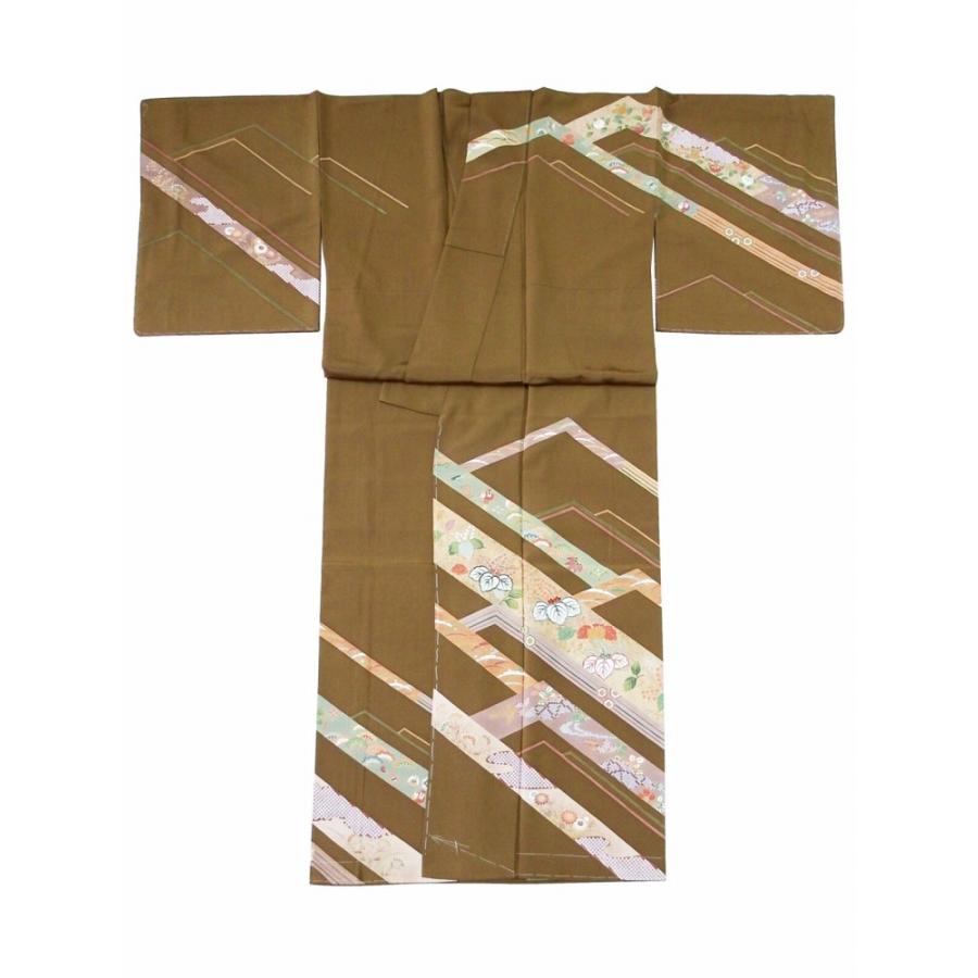 お仕立て上がり 正絹 訪問着 着物 単品 身丈163.5cm sh-62