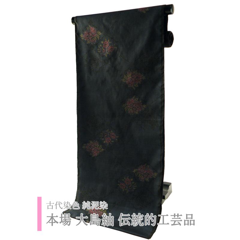 本場 奄美大島 紬 古代染色 純泥染 伝統的工芸品 着物 反物 tu 本場 奄美大島 紬 古代染色 純泥染 伝統的工芸品 着物 反物 tu