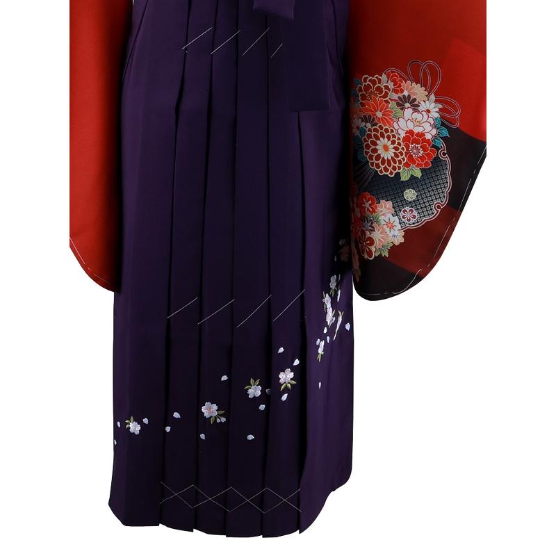 二尺袖 ショート丈 着物 桜刺繍 袴 2点セット 全14タイプ 2p-55 : 和の