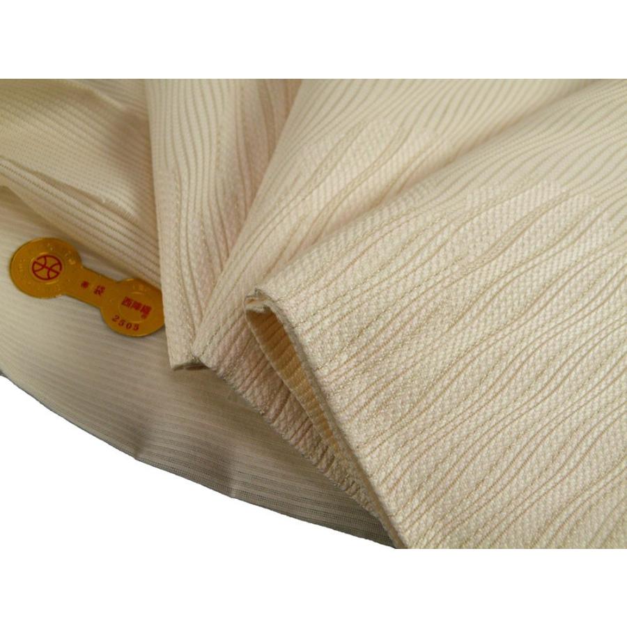 西陣高級袋帯 夏用 正絹 袋帯 刺繍入り na-40 アイボリー系 お仕立て付き_2