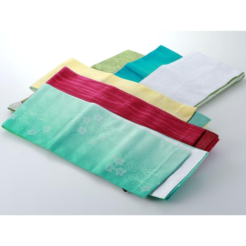 日本製 半巾帯 リバーシブル 細帯 半幅帯 小袋帯 全20タイプ 和柄 花柄