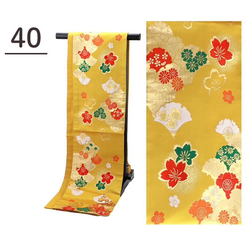 七五三 七歳 ジュニア用 お仕立て上がり 全9タイプ 袋帯 jh-301-B : 和