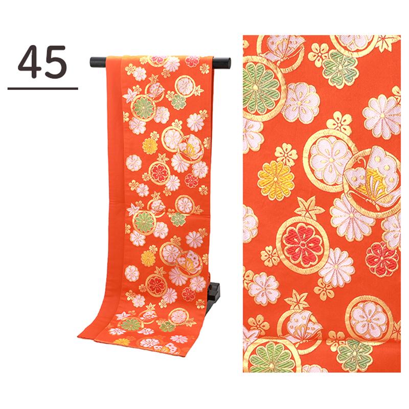 七五三 七歳 ジュニア用 お仕立て上がり 全9タイプ 袋帯 jh-301-B : 和