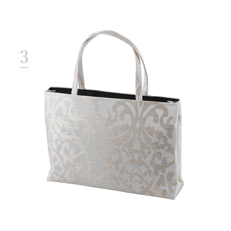 小銭入れ付　手提げ　バッグ　川島織物 重宝裂 狩猟紋錦 和装 お稽古 着物バッグ 川島織物 バッグ 長手提げ 重宝裂 狩猟紋錦 正絹 和装 お稽古