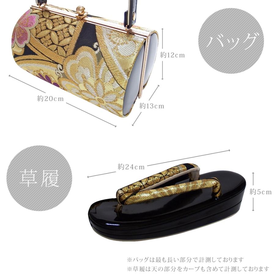 豊島心桜着用モデル 振袖用 新佐賀錦 帯地 草履バッグセット Ｆサイズ